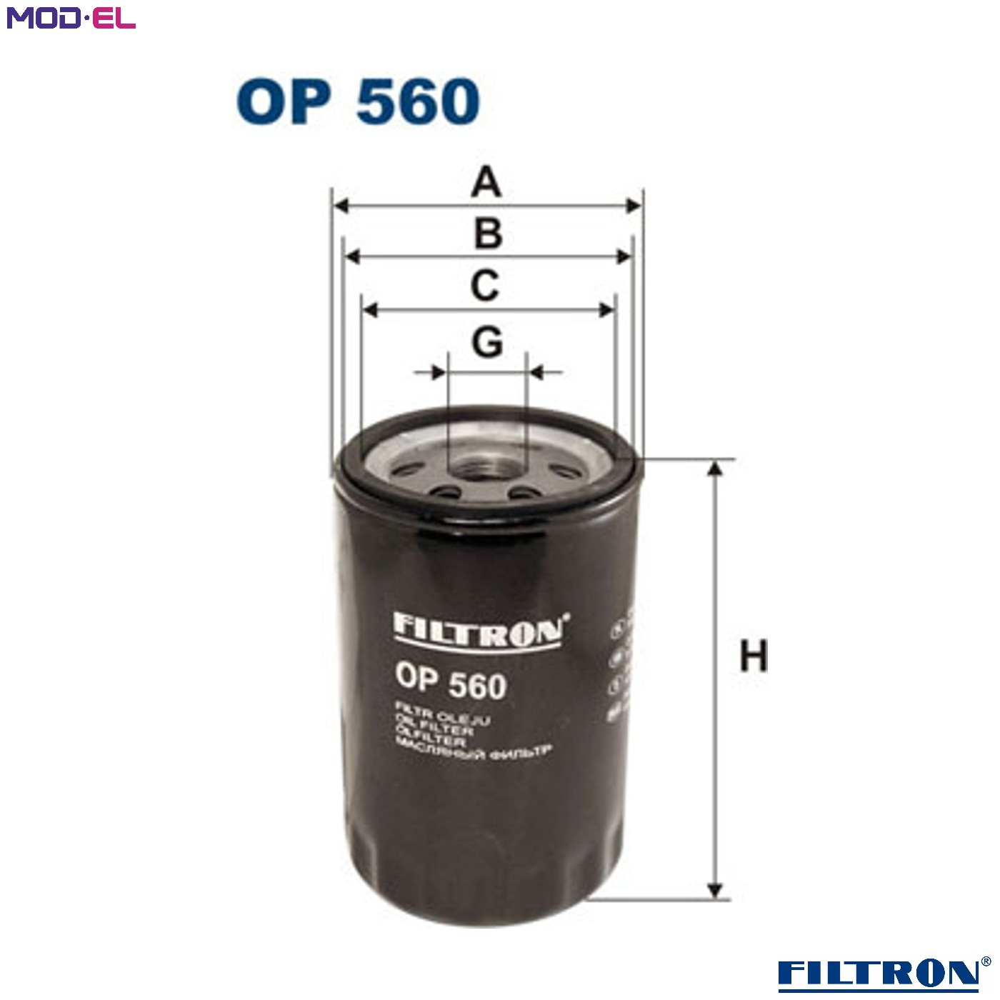 OIL FILTER OP 560 FOR VW CARAVELLE/III/Bus/TRANSPORTER VANAGON/Van CT 1.6L 4cyl