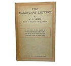 The Screwtape Letters by C.S. Lewis, 1942 7th Ed. Hard Back With Dust Jacket