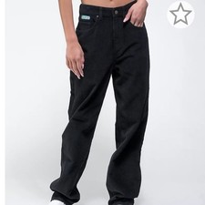 Empyre Tori 90s Black Corduroy Skate Pants size 6