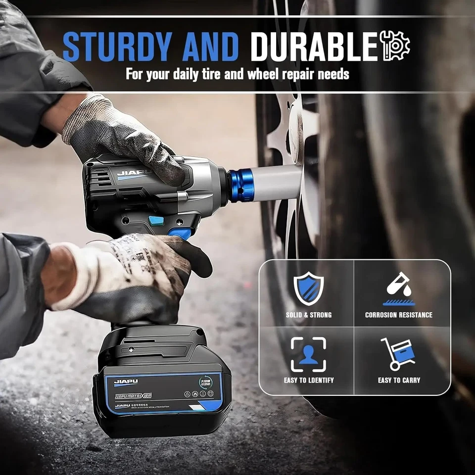 5x FELGEN KRAFT-STECKNUSS-SAT 15 17 19 21 22 MM 1⁄2″ SCHLAGSCHRAUBER NUSS - Bild 3 von 4