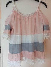 RAINBOW! Hüsches Shirt/Bluse, Gr. 36, mehrfa...