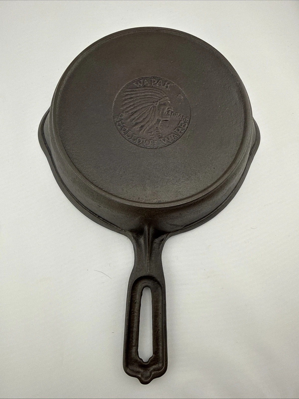 Wapak Hollow Ware Indian Head Fully Restored Cast Iron Vintage Skillet, Rare
Opens in a new windo