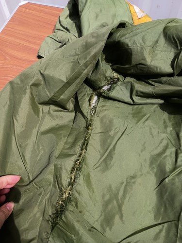 VINTAGE HONDA CASUAL/WINDBREAKER/MECHANIC JACKET OLIVE GREEN (WORN/DAMAGE) MED/L - Picture 12 of 20