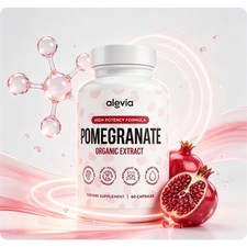 Alevia Pomegranate Capsules 60ct Organic Extract Antioxidant