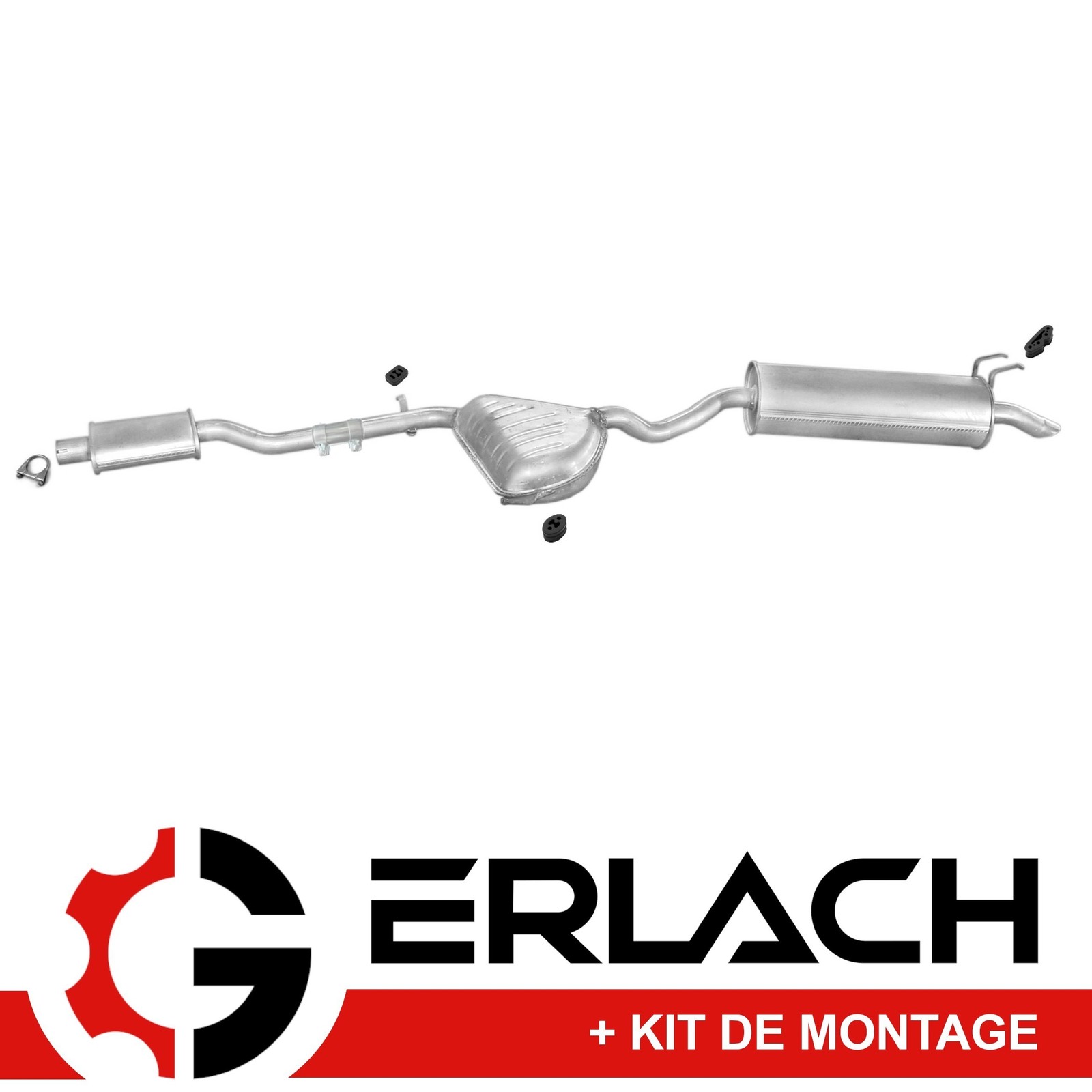 Silencieux arrière Fiat Marea Weekend 1.9 2.4 TD JTD en acier