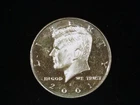 2001-S Proof Kennedy Half Dollar (clad), Circulated. Free Shipping!