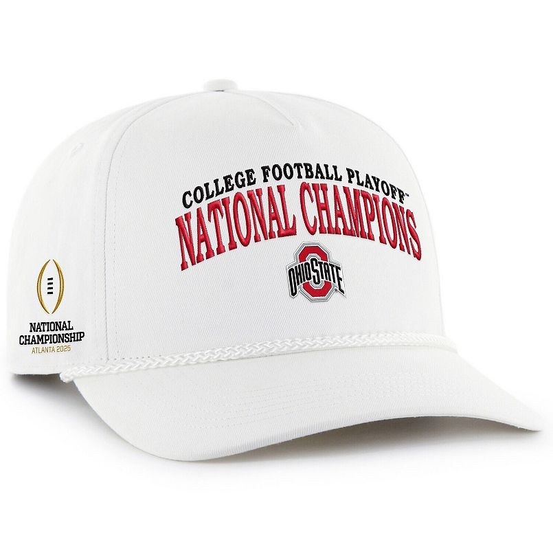 ‘47 Hitch Ohio State Buckeyes 2024 Champions Playoff National Rope Snapback Hat
