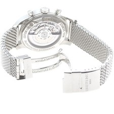 BREITLING WATCH AB0151 TRANSOCEAN CHRONOGRAPH DATE AUTOMATIC BLACK DIAL SS MEN'S 4