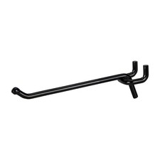 Heavy Duty Black Steel Peg Board Shelving Hooks, 4-Inch, 50-Pack