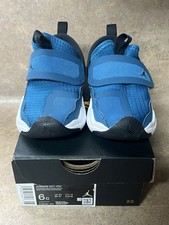 Jordan 23/7 Toddler 6C Blue White DQ9294-401 Slip On Strap Shoes