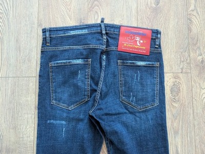 DSQUARED2 Tidy Biker Jean Canadian Label MadeInItaly Navy Men's