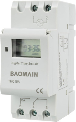 THC15A Digital LCD Power Weekly Programmable Timer Switch AC 220V