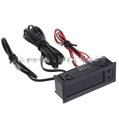 NEW Red Multifunction Clock Car Temperature Voltage Voltmeter *vv