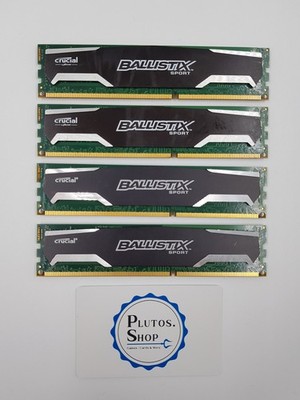 Ballistix Sport DDR3 8GB 16GB Kit (4x4GB) RAM - 1600MHz BLS4G3D1609DS1S00.16FER2