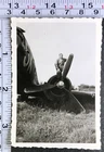 WW2 Era Military BW Photo Snapshot Wrecked C-47 Frankfurt Germany 1945 #1