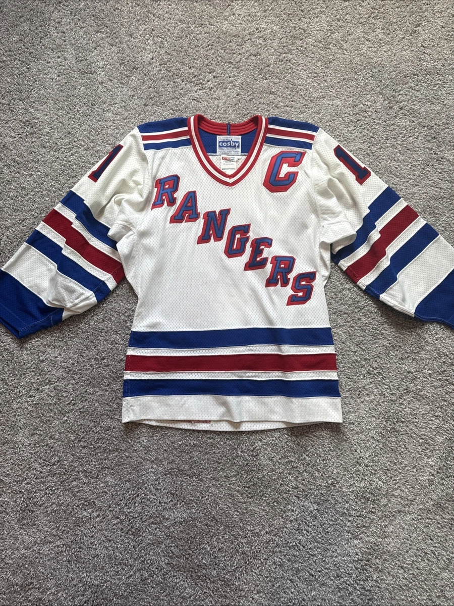 Maillot New York Rangers CCM Taille XL Blanc Vintage - Hockey NHL Occasion