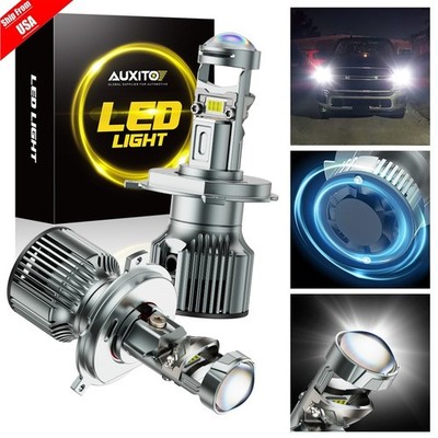 AUXITO H4 Headlight Bulbs Bi-LED Projector Lens High Low Beam 1000W Retrofit Y19