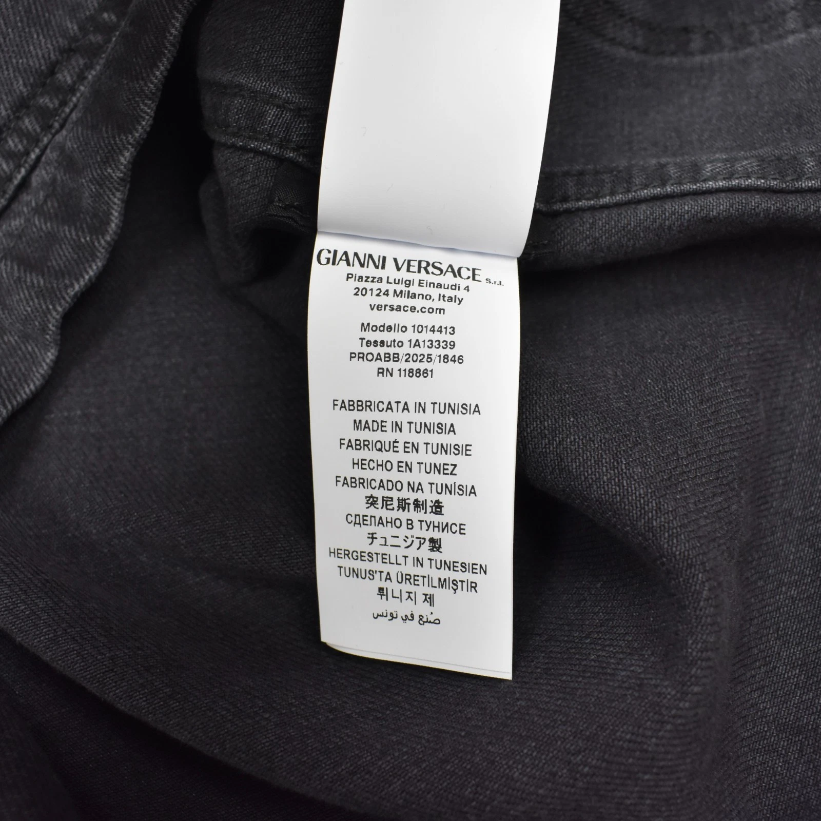 NWT $1695 VERSACE Black Denim Medusa Logo Chore Coat Jacket Mens XL 54 AUTHENTIC - product detail image 12