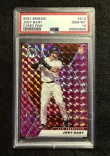 2021 Panini Mosaic - Rookie Joey Bart #212 Pink Camo Mosaic Prizm (RC) - PSA 10