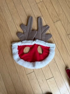 Holiday Horse Wear - Brown Antler Santa Cap for Your Horse
