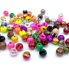 SLOTTED TUNGSTEN BEADS - Hareline Fly Tying Nymph Streamer Jigs - 27 Colors NEW!