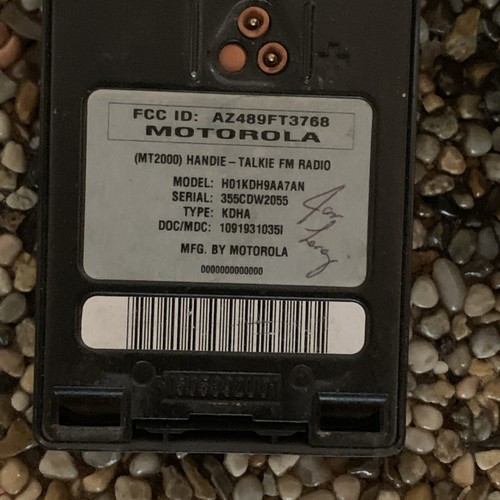 Motorola MT2000 VHF & Mic Engraving On Front - Afbeelding 6 van 6
