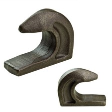 Satz Koppelhaken Fanghaken Anschwei&szlig;haken Frontlader Euroaufnahme 110x40x85 mm