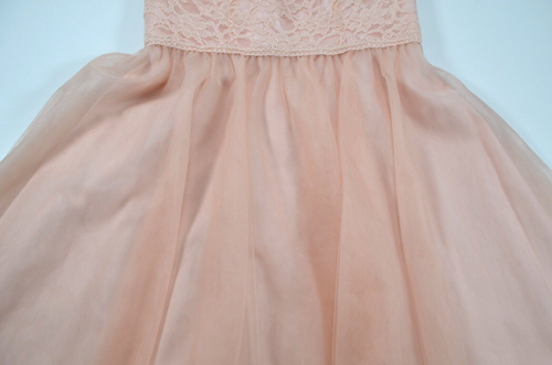 Mori Lee Madeline Gardner Dress Size 14 Pink Blush Lace Overlay Bodice Chiffon - Imagen 15 de 22