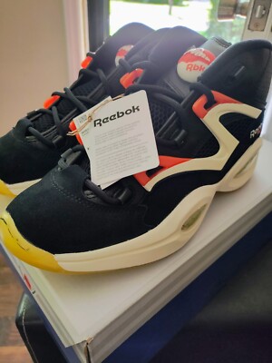 Reebok Question Pump H06496 Size 10 US Mens Black Athletic Basketball Shoes 
