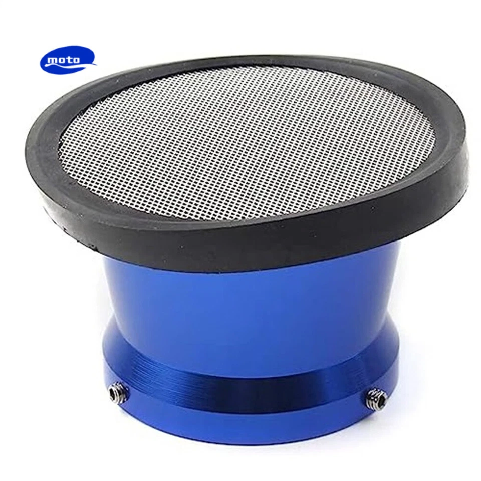 Filtro de aire de carburador azul 55 mm pilas de velocidad bocina de viento taza apta para PWK 32/34 mm Foto 2 de 4