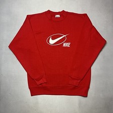 Vintage 90s Nike Swoosh Pullover Sweatshirt Made in USA
