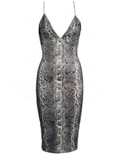 CB Celeb Inspired Party Sexy Snake Shimmer Summer Dress Size 8 LAST ONE LEFT!