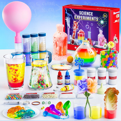 50 Lab Experiments Science Kit for Kids, STEM Activities Educational Scientist T