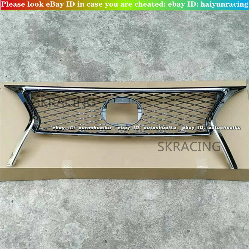 2-Piece Front Bumper Grille Set – Upper & Lower Mesh – Fits Lexus RX350 2013-2015