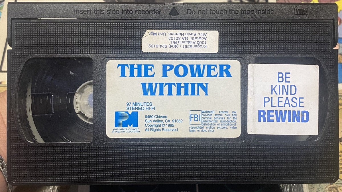 1995 The Power Within VHS Ted Jan Roberts PM Entertainment