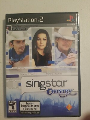 SingStar: Country (Sony PlayStation 2, 2008) NEW/SEALED