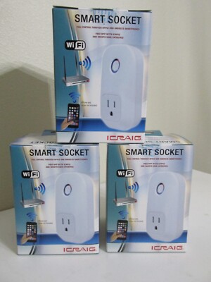 (3) ''I Craig'' Smart Sockets for Home Security   ***CLOSEOUT SALE***