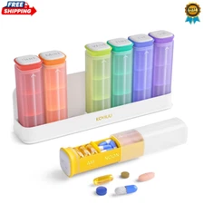 KOVIUU Weekly Pill Organizer 3X a Day Detachable Pill Box 7 Day Large 3 Times...