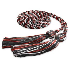 Endea Graduation Single Honor Cord Black/Red/White for High School College