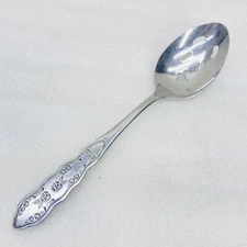 VTG‼ Home Concepts FLORAL ROSES 8-1/2" Pierced Slotted Serving Spoon Japan • VG‼