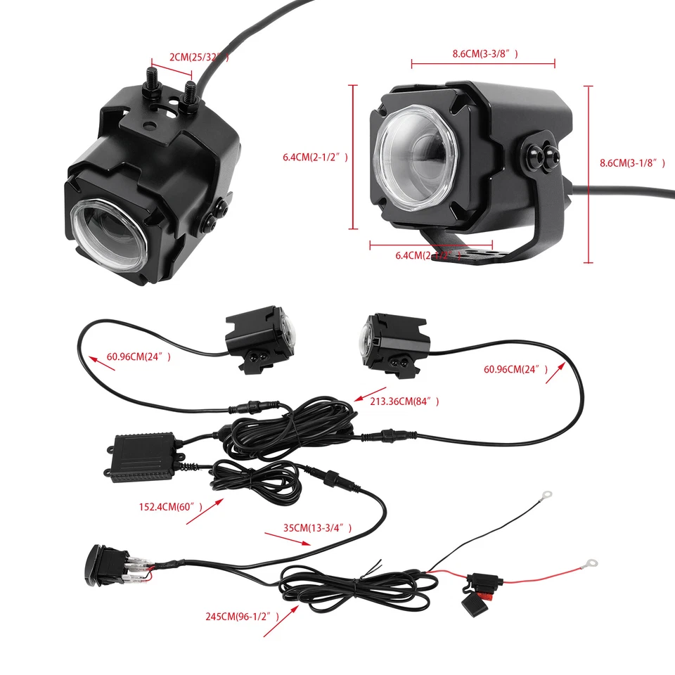 Para CFMoto ZForce CForce ATV UTV Par RGBW Láser LED Látigo Luz Control Remoto sin Látigo Foto 2 de 4