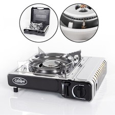 Kartuschenkocher Campingkocher Gaskocher Zündsicherung Verbrauch 160 g/h 2.2 kW