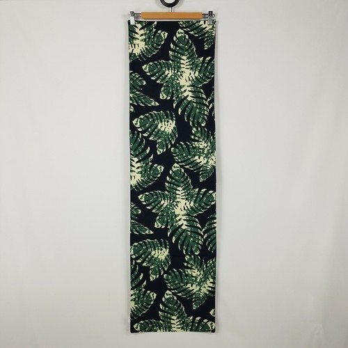 Handmade Decorative Table Runner Navy Blue Leaves Leaf Print 119cm x 33cm - Picture 5 of 8