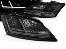 Coppia fari Audi TT 8J 2006-2010 luce diurna led nero alogeno