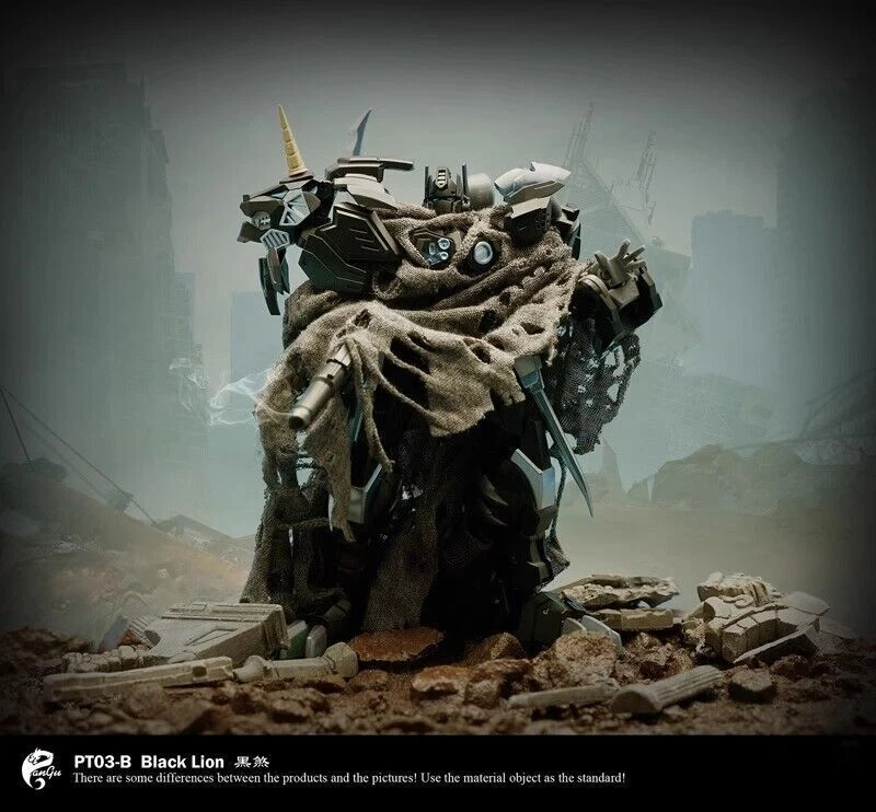 Pangu Toys PT-03B Lion Face Commander Lio Convoy Black Version Figure 15CM Gift - Image 3 of 4