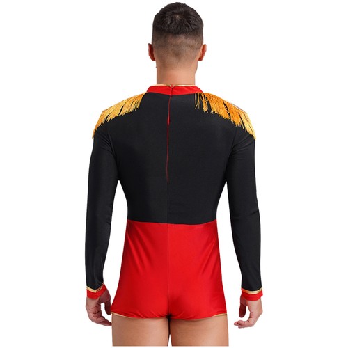 Men's Leotard Halloween Bodysuit One Piece Rompers Party Jumpsuit Medieval - Picture 14 of 25