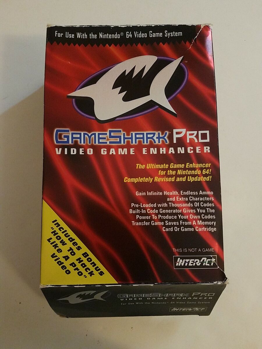 GameShark PRO Nintendo 64 (N64) V3.0 Complete In Box w/ VHS Tape TESTED CIB  RaRe