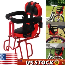 Rear Child Bike Seat Baby Kids Bicycle Chair Carrier Safety Toddler Back Seat