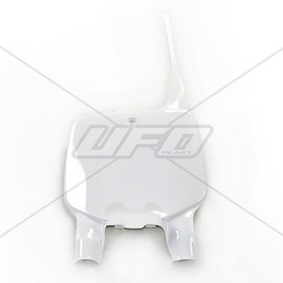 Plaque phare avant UFO Kawasaki KX 250 plastique blanc pour motocross de 1996 à 2002