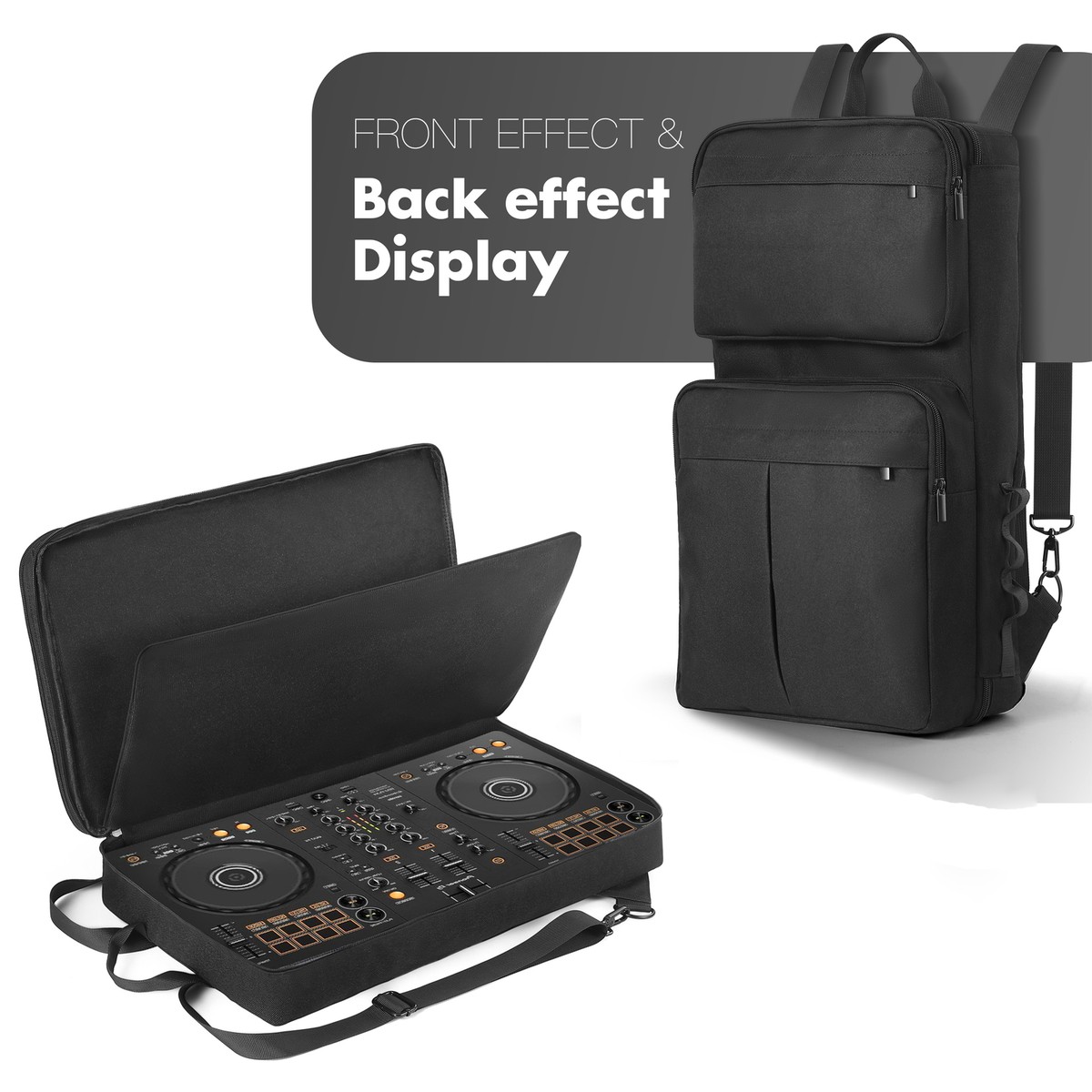 Carrying Travel Bag Backpack for Pioneer DDJ-400 DDJ-FLX4/Roland